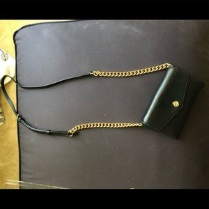 Michael Kors Black wallet on a chain